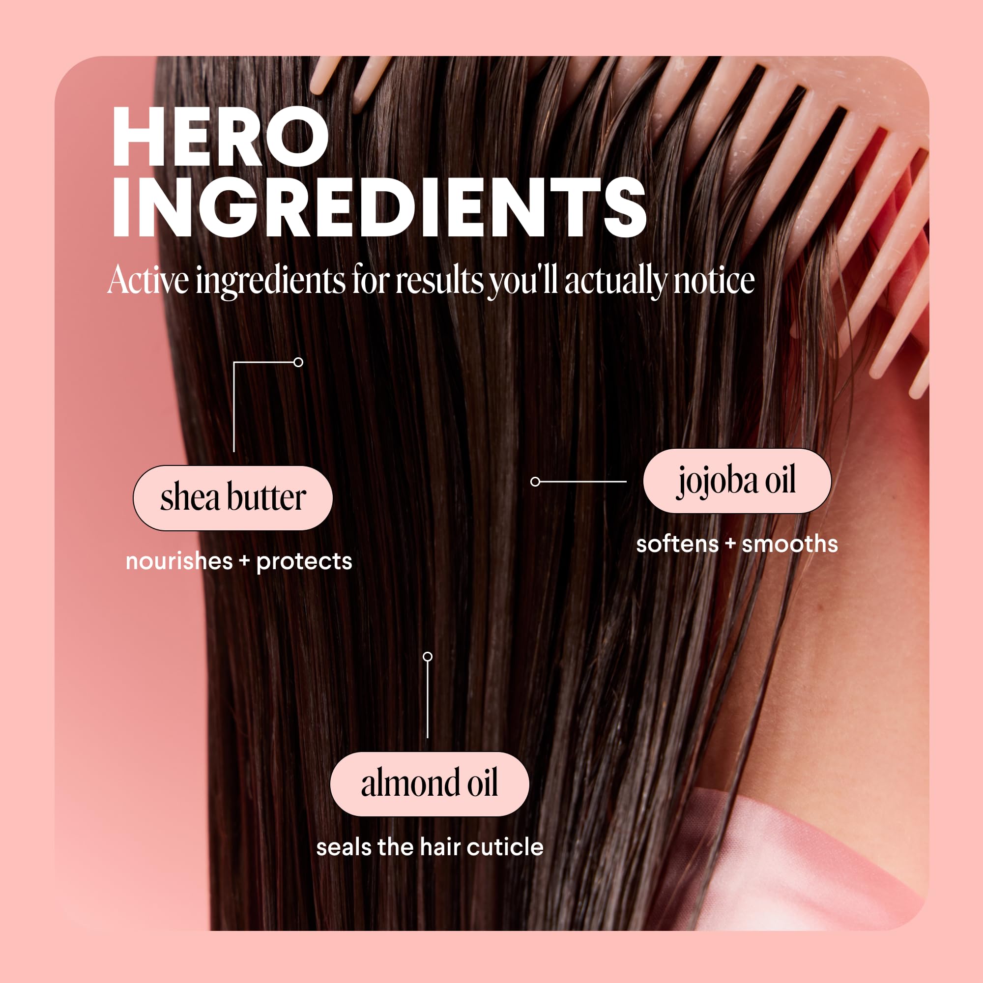 MONDAY HAIRCARE ANTI-FRIZZ Hair Mask with Shea Butter, Jojoba, Coconut, & Almond Oil for Frizz-Prone Hair 250 mL (Dual Pack) - Image 3