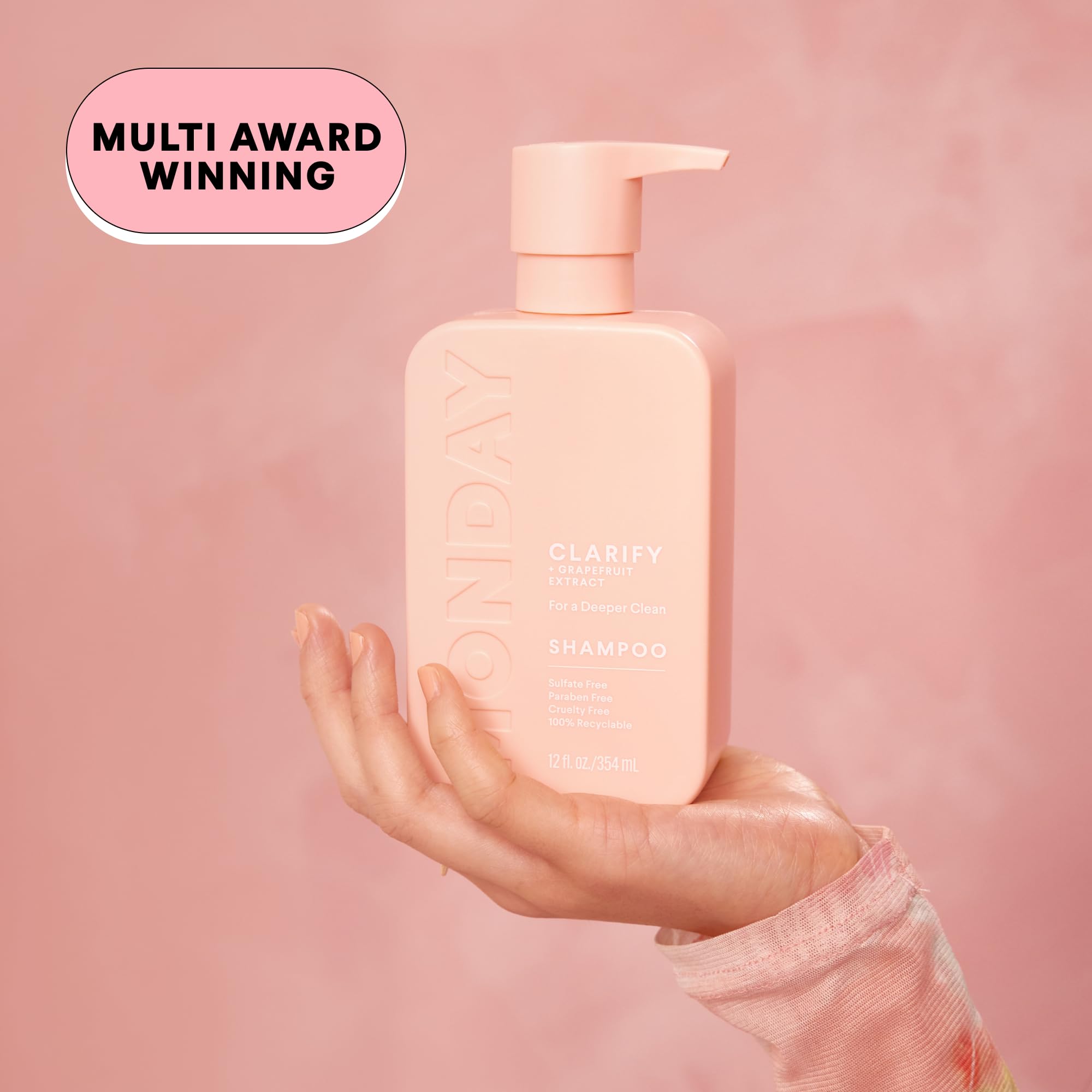 MONDAY HAIRCARE CLARIFY Conditioner with Grapefruit Extract, Coconut Oil, Shea Butter & Ceramides for Oily Hair Prone to Build-up 354 mL - Image 4