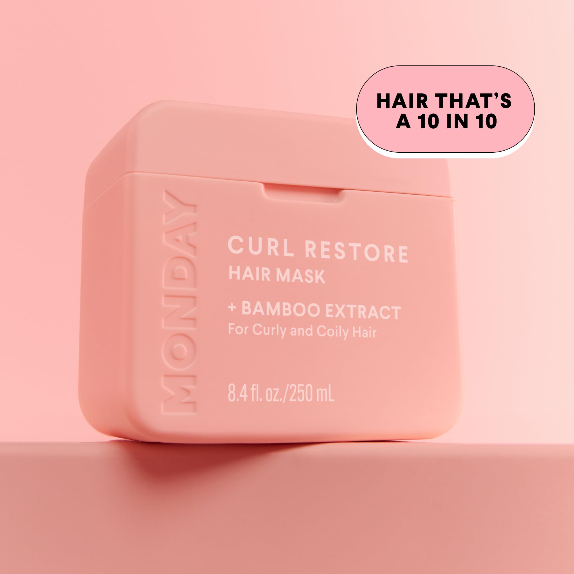 MONDAY HAIRCARE CURL RESTORE Hair Mask with Bamboo Extract, Coconut Oil & Shea Butter for Curls & Coils of all types 250 mL - Image 8
