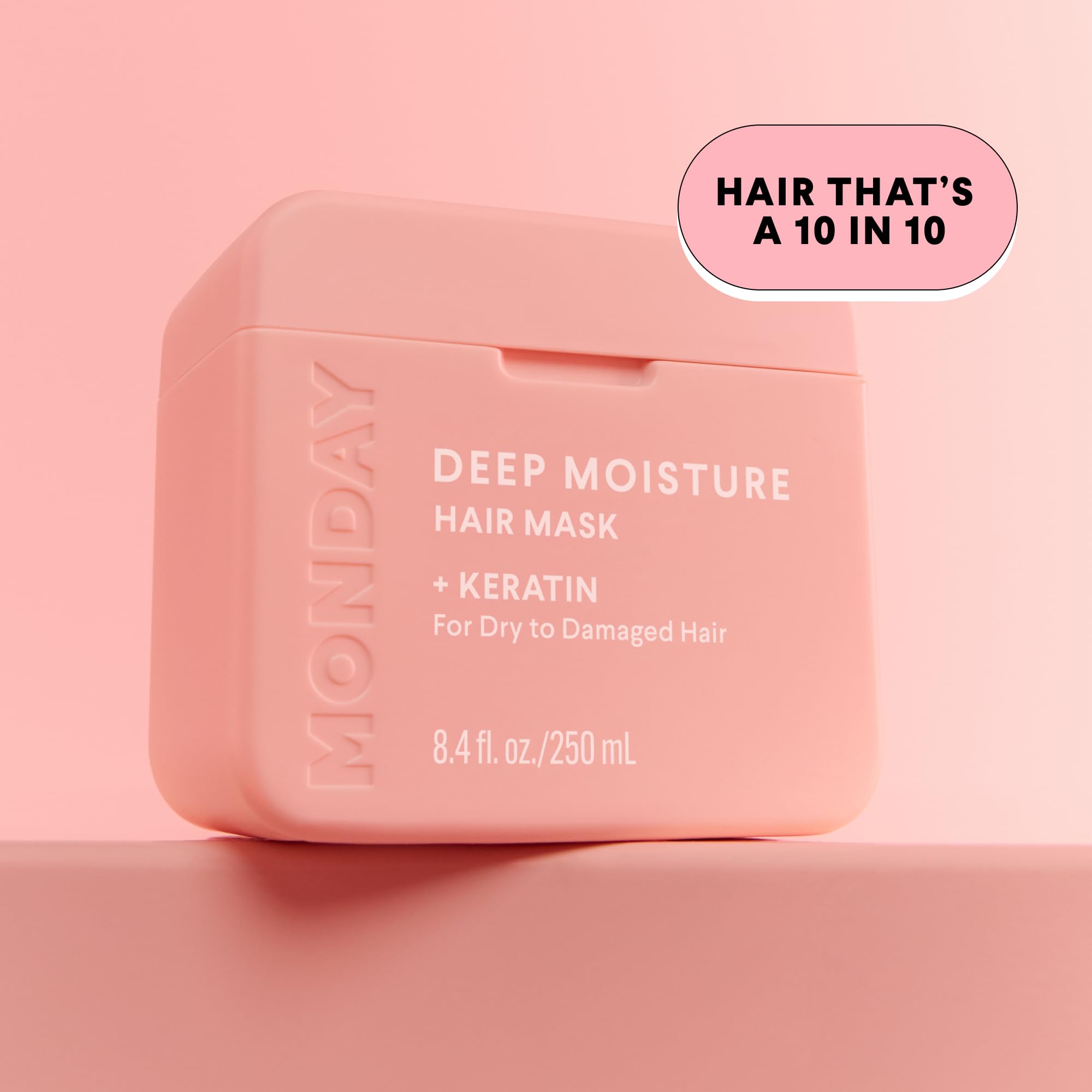 MONDAY HAIRCARE DEEP MOISTURE Hair Mask with Keratin, Argan Oil, Shea Butter & Coconut Oil for Dry to Damaged Hair 250 mL - Image 8