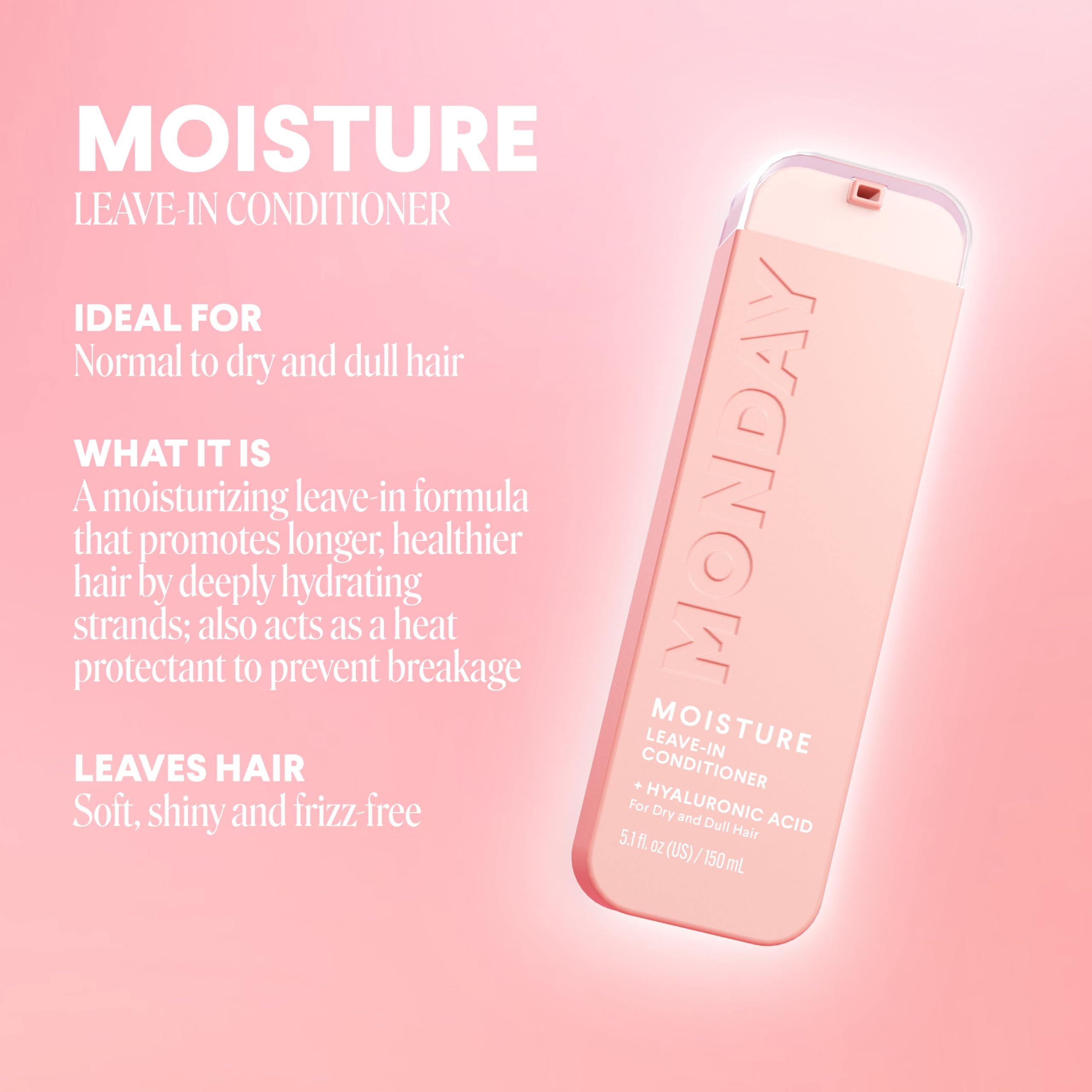 MONDAY HAIRCARE Moisture Leave-in Conditioner 5 Oz Dual Pack - Image 3