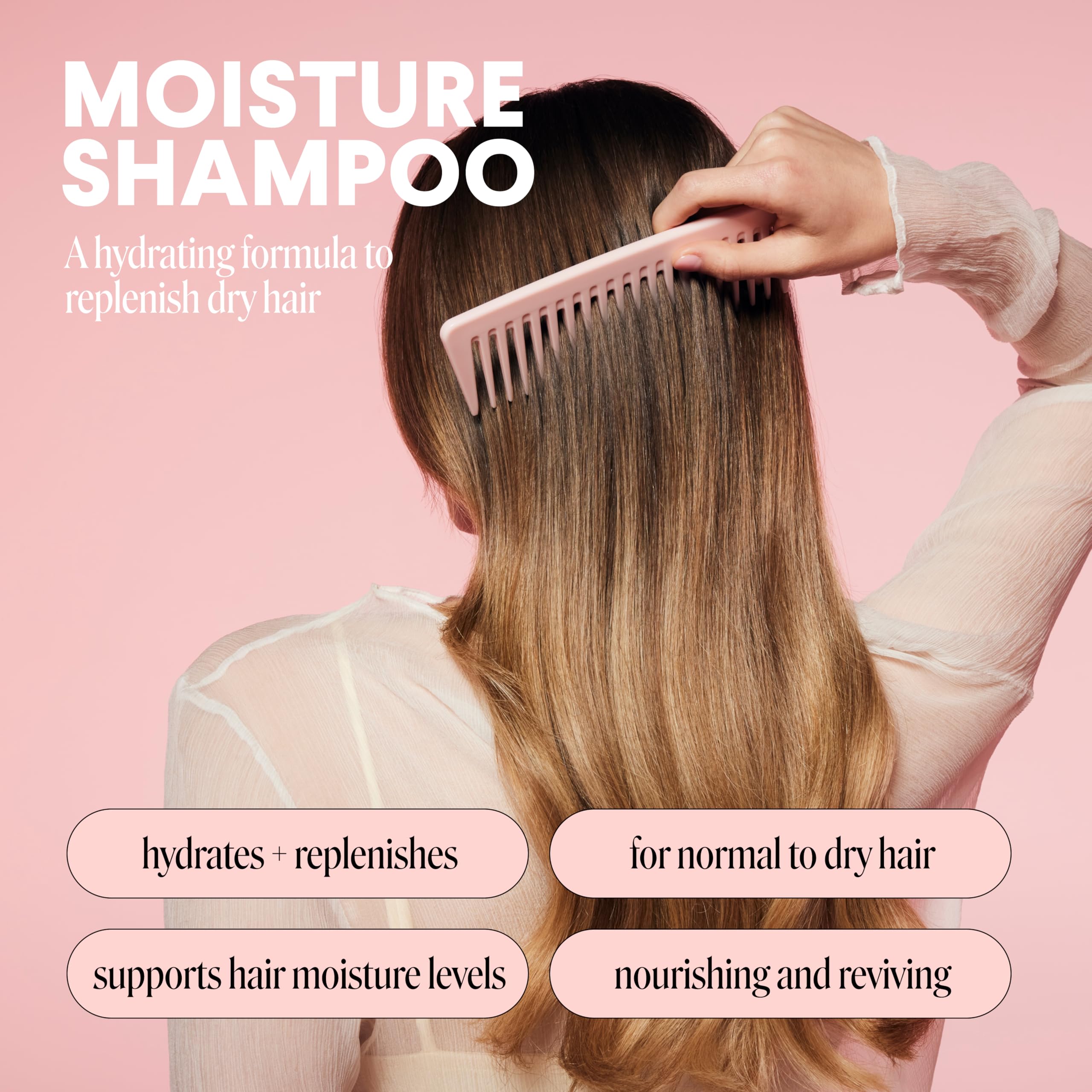 MONDAY HAIRCARE MOISTURE Shampoo with Hyaluronic Acid & Shea Butter for Dry & Dull Hair 798 mL - Image 3