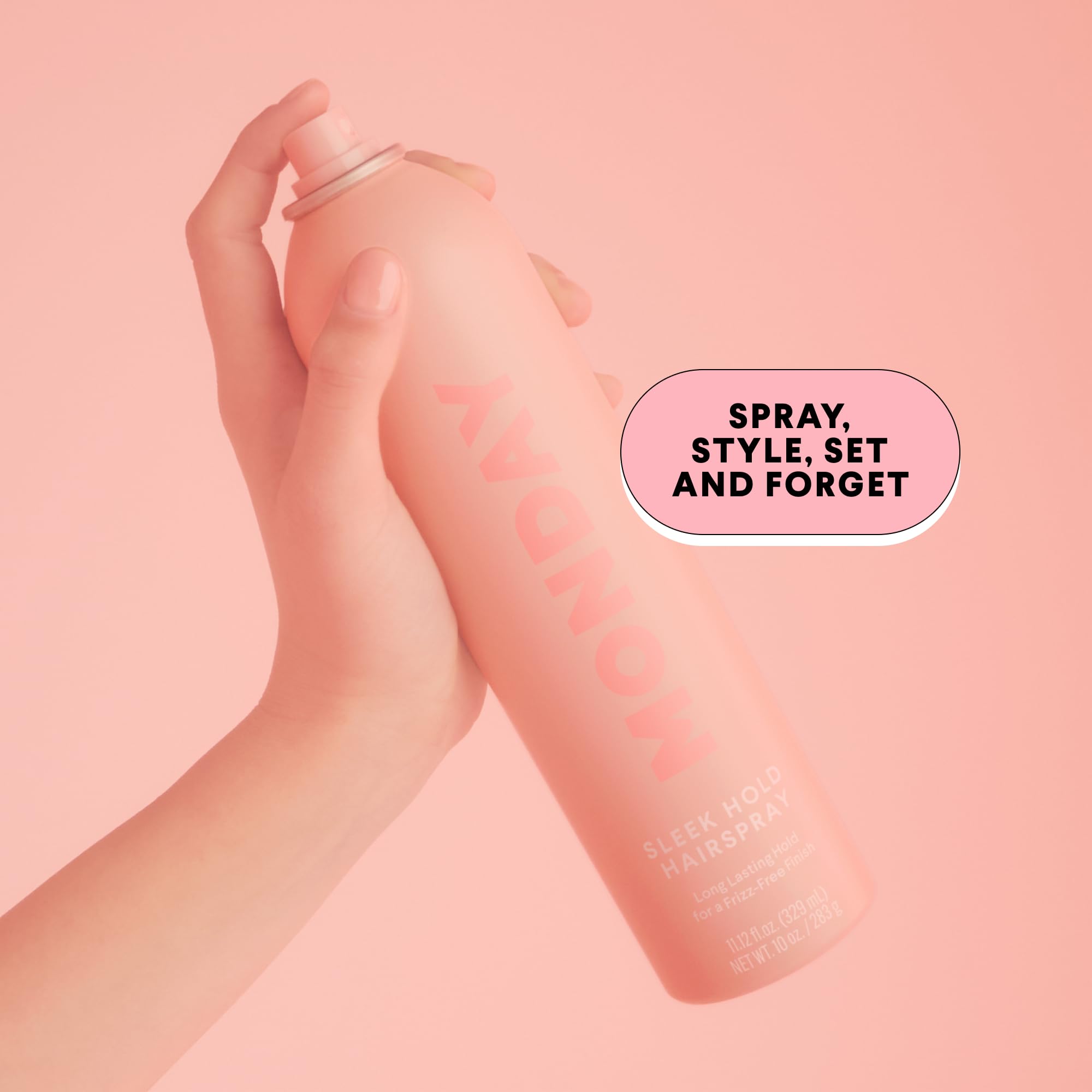 MONDAY HAIRCARE SLEEK HOLD Hairspray for long-lasting finish 329 mL - Image 4