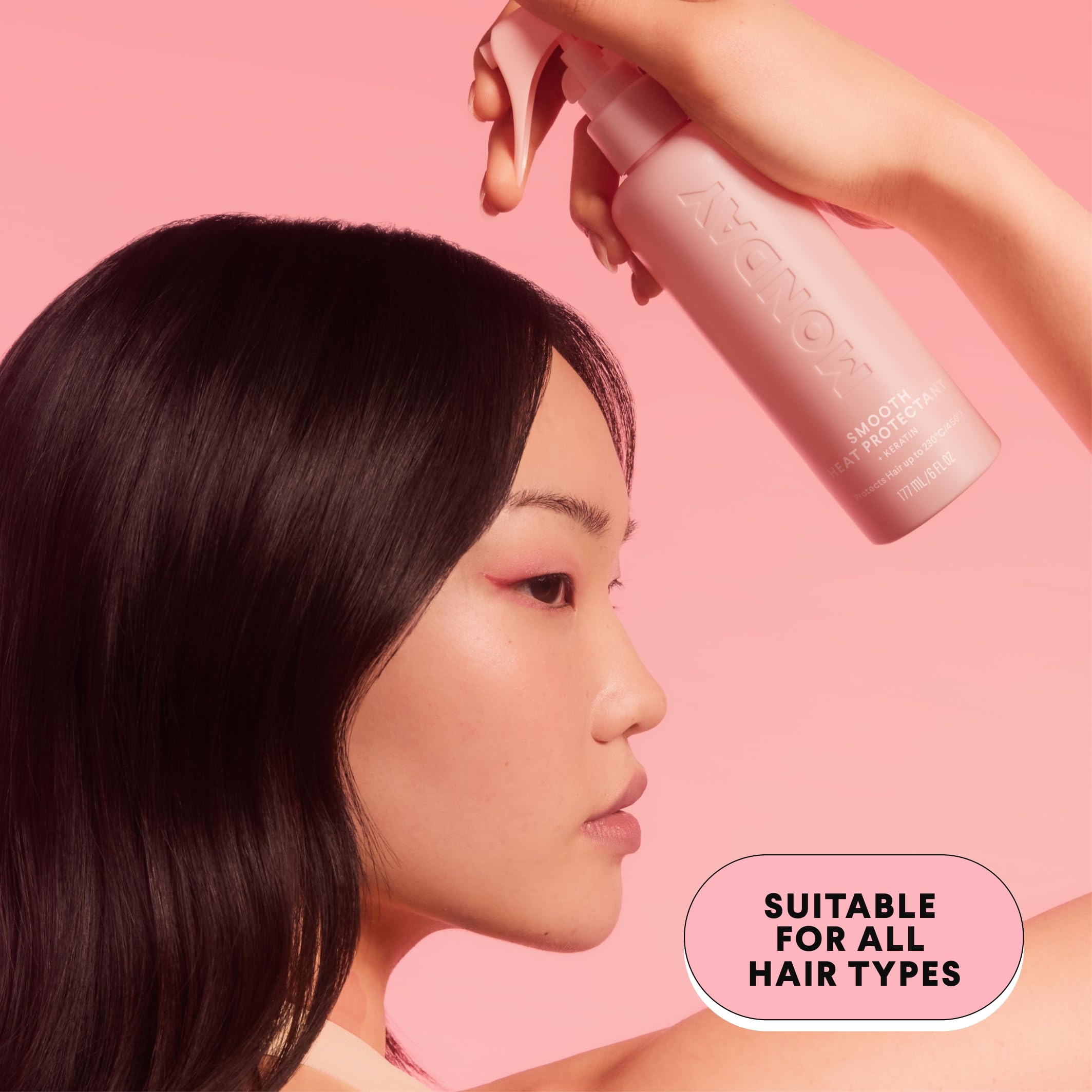 MONDAY HAIRCARE SMOOTH Heat Protectant with Keratin – 6 oz for a Smooth, Polished Finish(Pack of 2) - Image 5