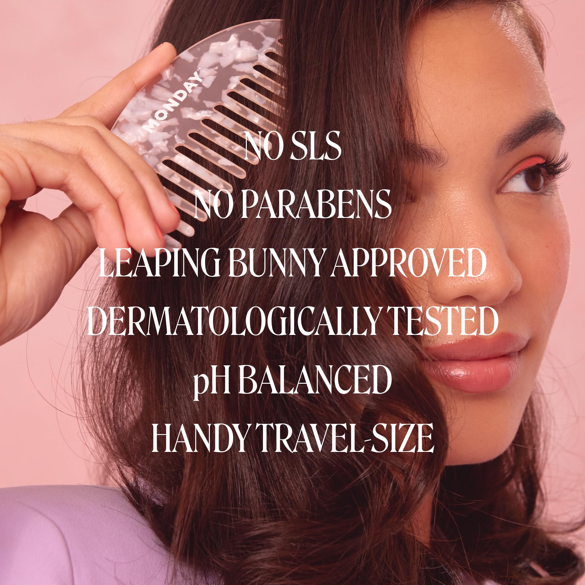 Monday Haircare Smooth Shampoo & Conditioner Travel Pack -50ML Travel Kit (2 x Shampoo,2 x Conditioner) - Image 7