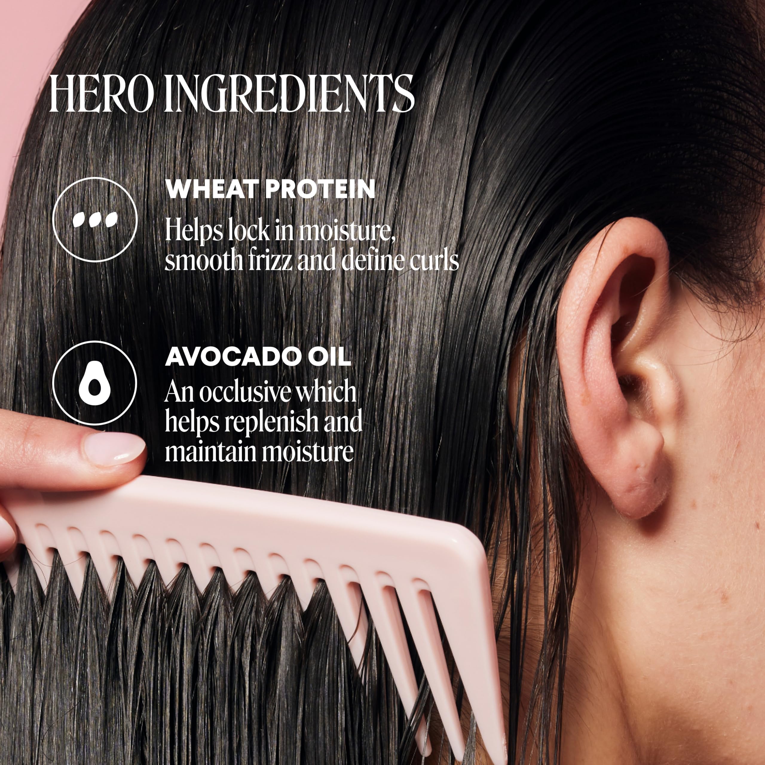 MONDAY Haircare SMOOTH Shampoo + Conditioner with Wheat Protein & Avocado Oil for Frizz-Prone Hair 90 mL (Dual Set) - Image 4