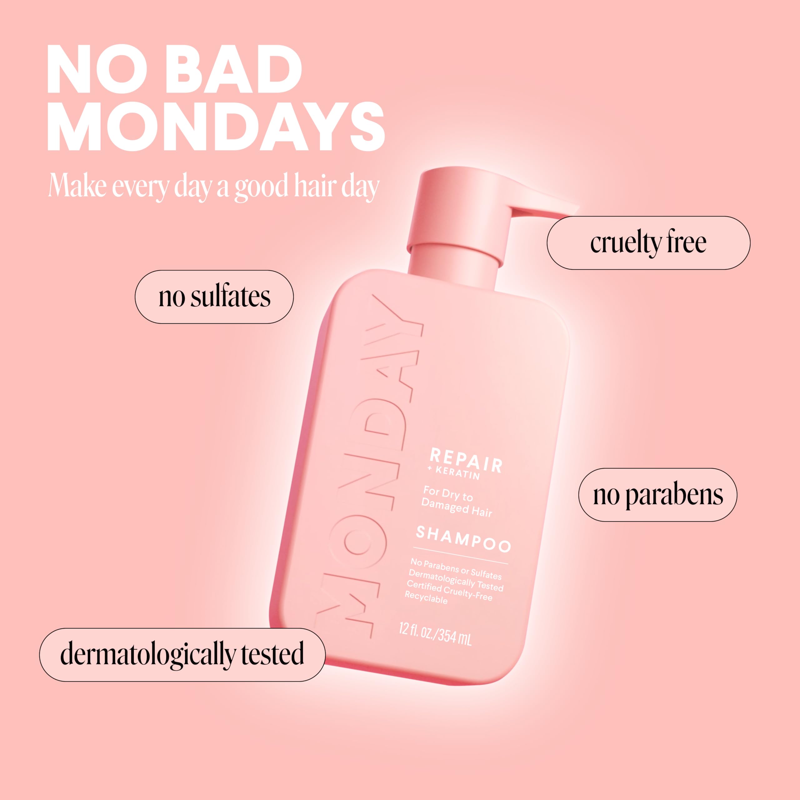 MONDAY Haircare Ultimate Repair Gift Set with REPAIR Shampoo, REPAIR Conditioner and REPAIR Leave-In - Image 10