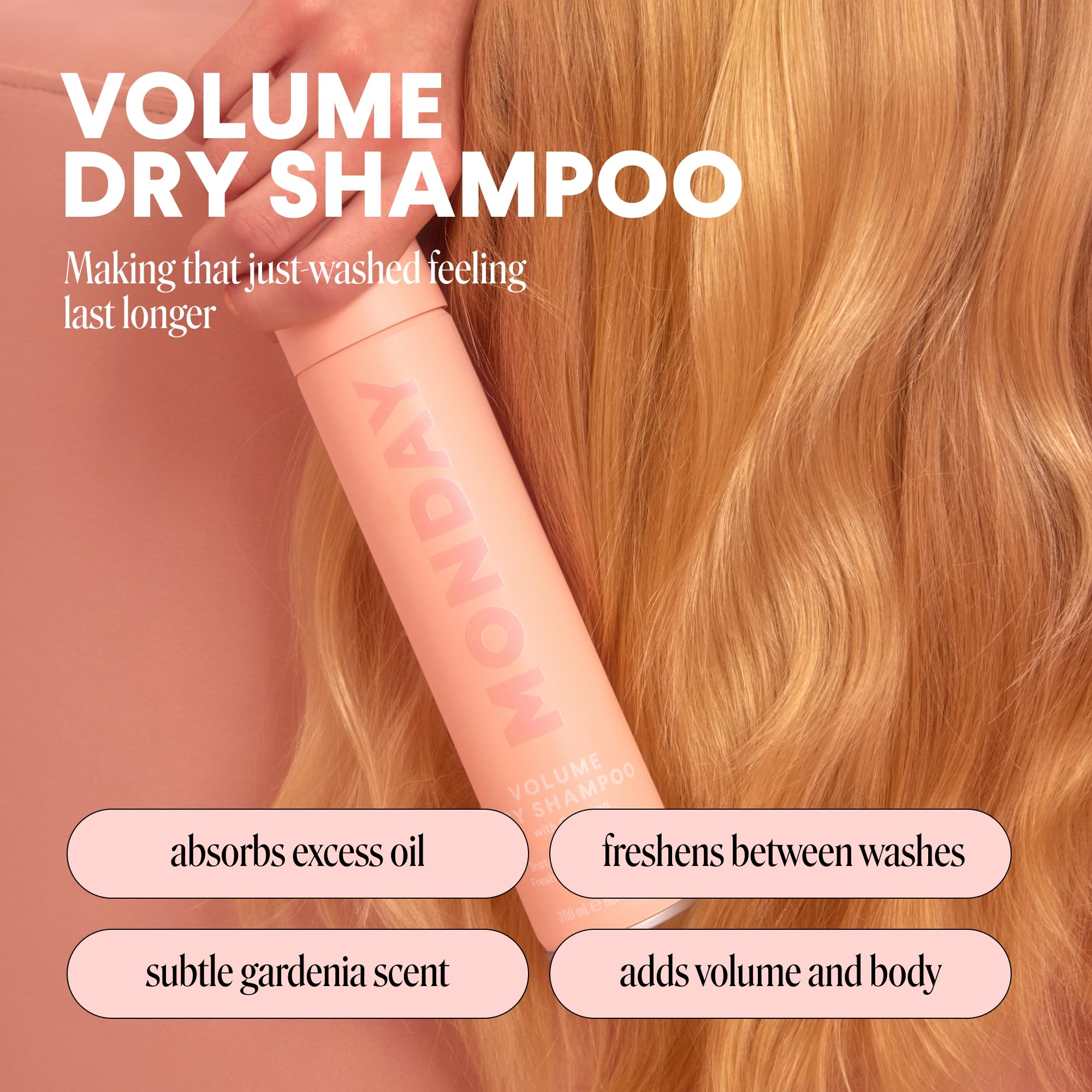 MONDAY HAIRCARE VOLUME Dry Shampoo with Collagen, oil-absorbing ideal for Thin & Fine Hair 200 mL - Image 3